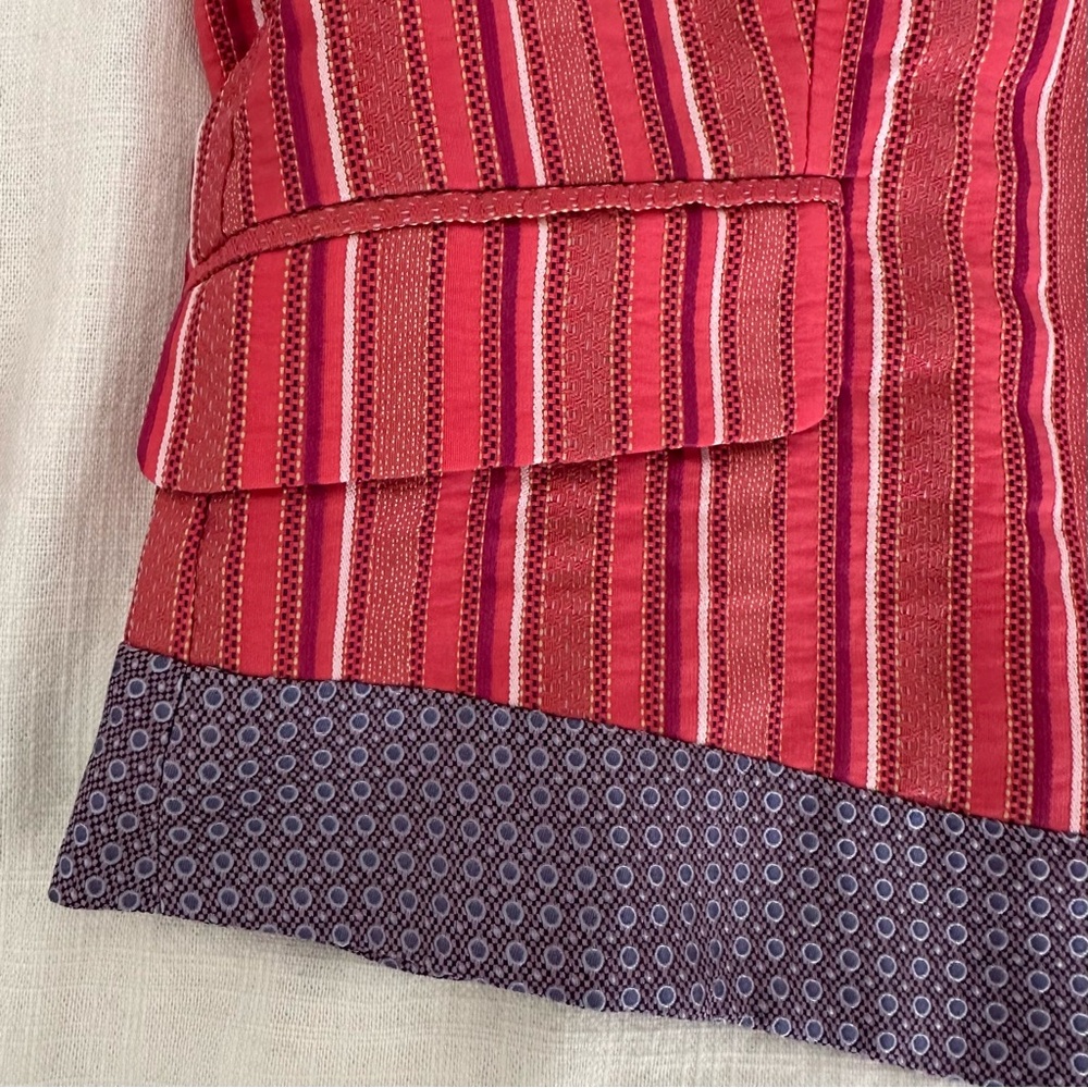 Etro Milano Women's Fitted Striped Blazer Jacket Size 44 - Picture 8 of 16
